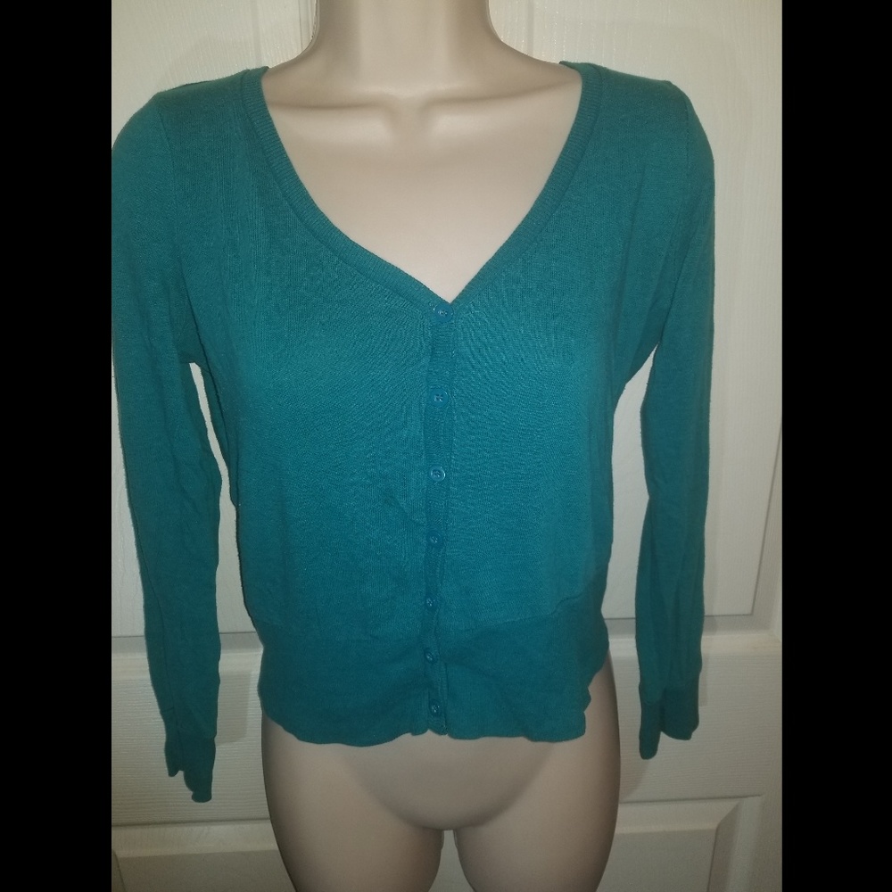 Teal Color Story cardigan